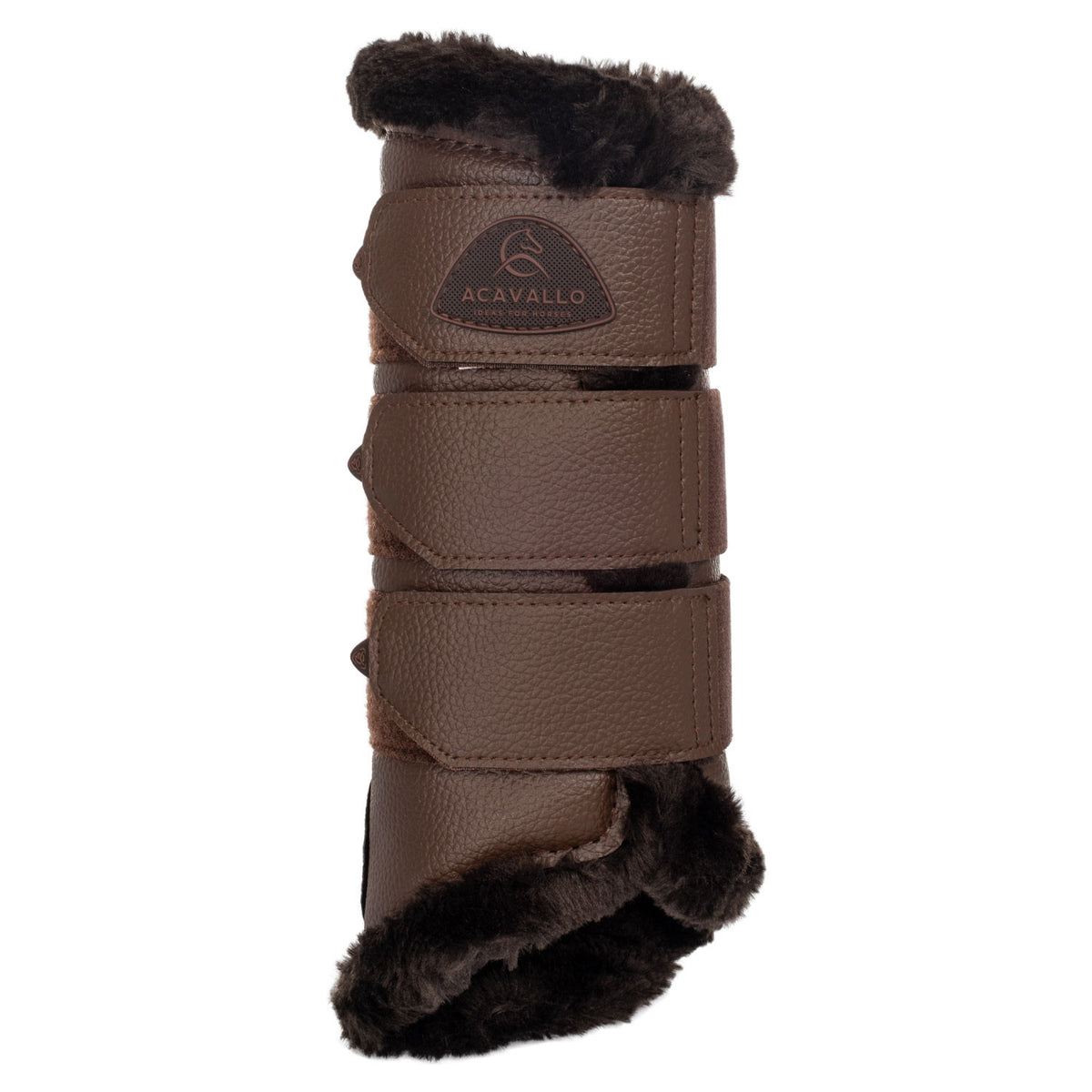 Acavallo Hind brushing boots faux leather & faux sheepskin