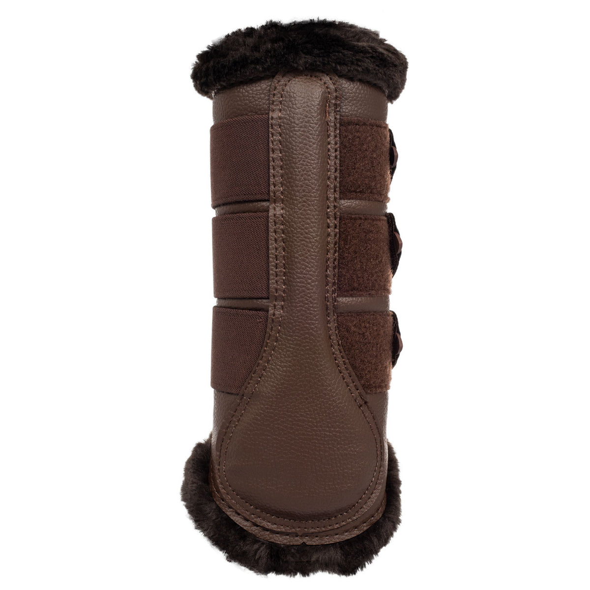 Acavallo Hind brushing boots faux leather & faux sheepskin