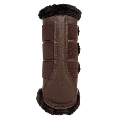 Acavallo Hind brushing boots faux leather & faux sheepskin