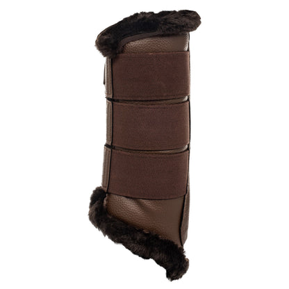 Acavallo Hind brushing boots faux leather & faux sheepskin