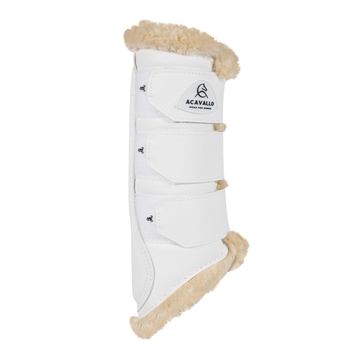 Acavallo Hind brushing boots faux leather & faux sheepskin