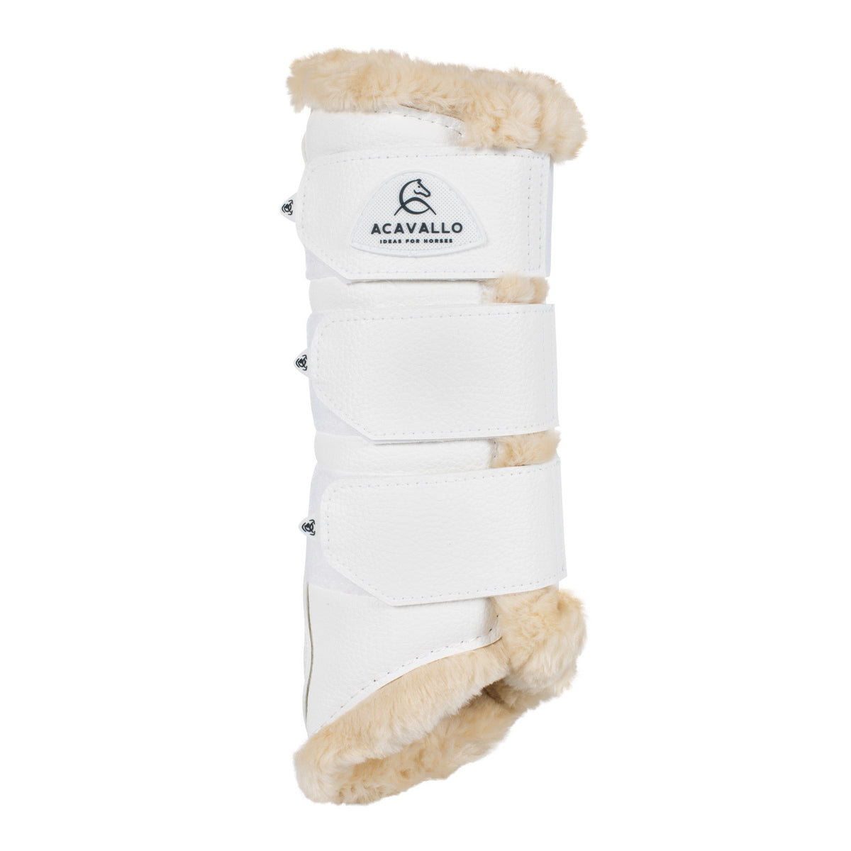 Acavallo Hind brushing boots faux leather & faux sheepskin