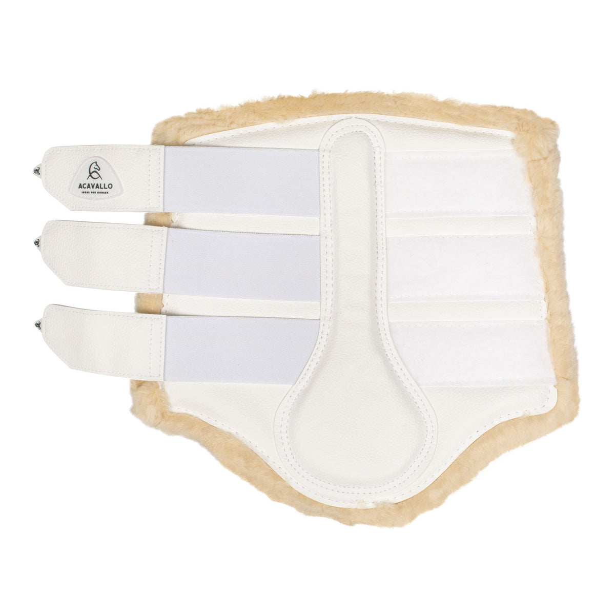 Acavallo Hind brushing boots faux leather & faux sheepskin