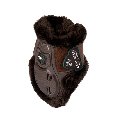 Acavallo Skeleton Dynamic Zone fetlock boots with synthetic sheepskin