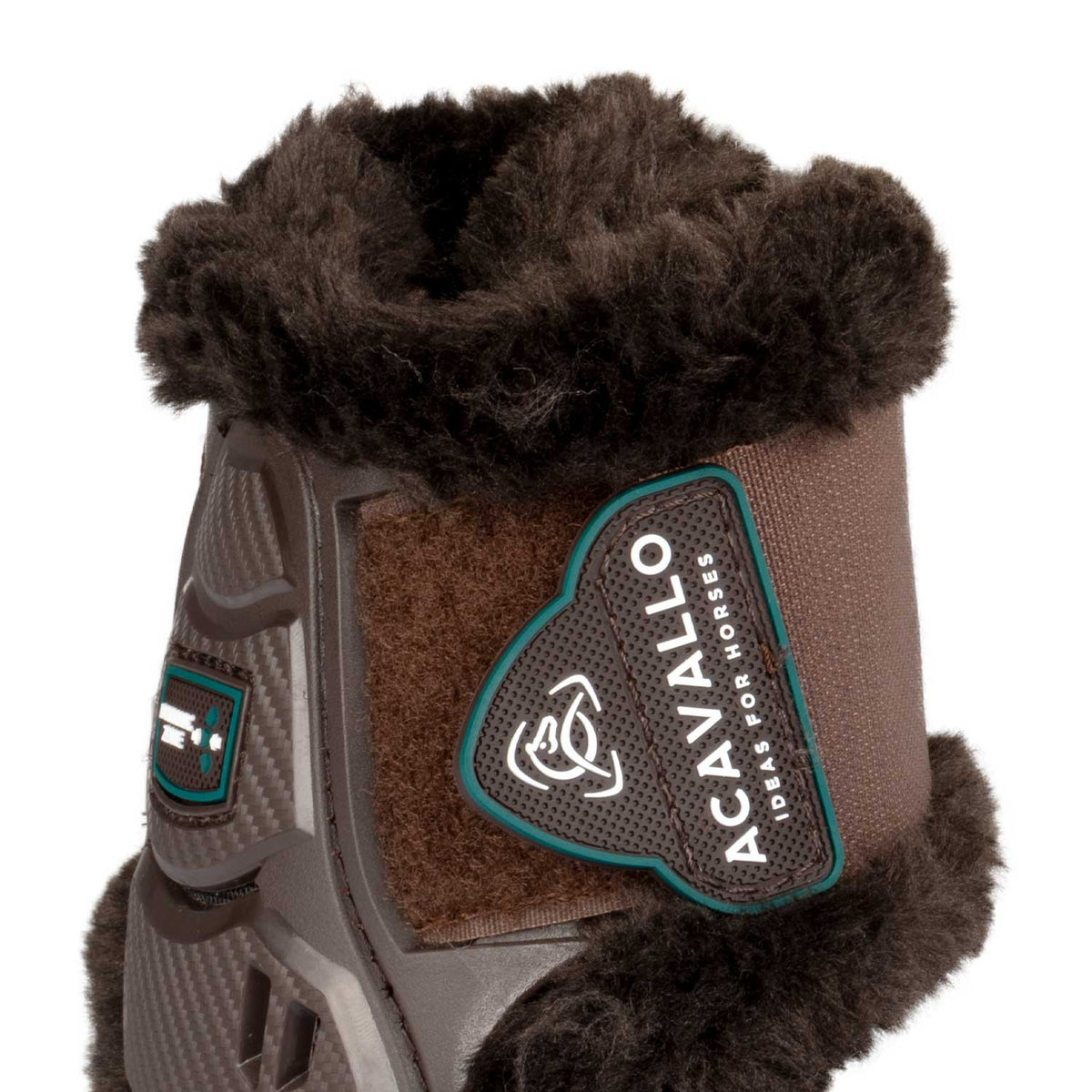 Acavallo Skeleton Dynamic Zone fetlock boots with synthetic sheepskin