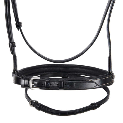 Equestro Leather English bridle with embroideries NEW