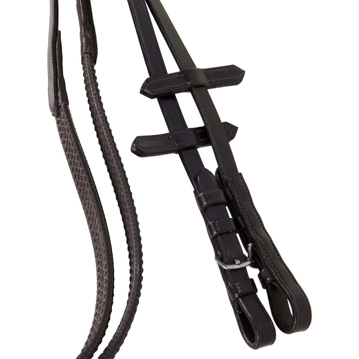 Equestro Leather English bridle with embroideries NEW