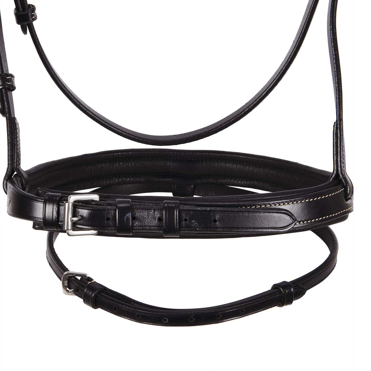 Equestro Leather English bridle with embroideries NEW