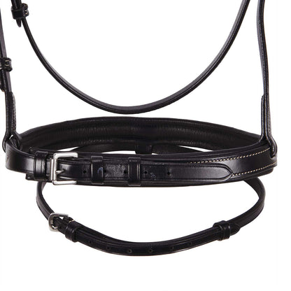 Equestro Leather English bridle with embroideries NEW