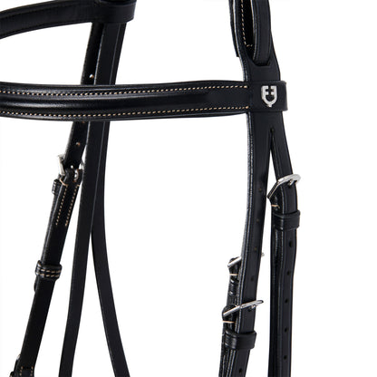 Equestro Leather English bridle with embroideries
