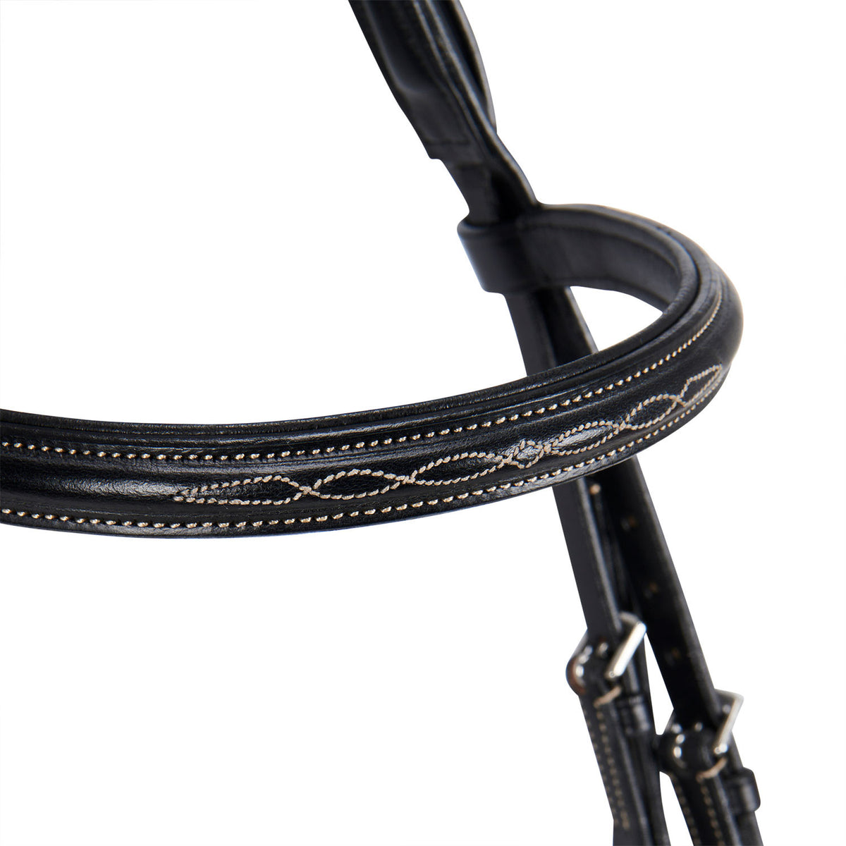 Equestro Leather English bridle with embroideries