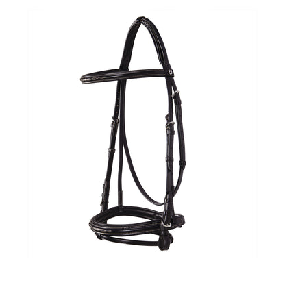 Equestro Leather English bridle with embroideries