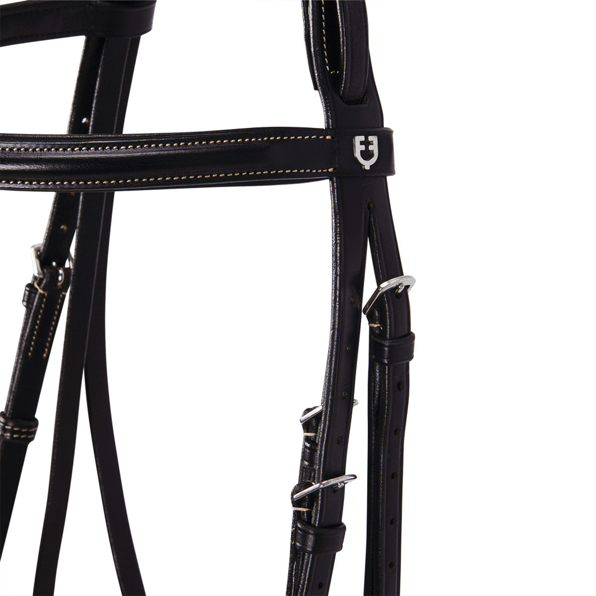 Equestro Leather English bridle with embroideries