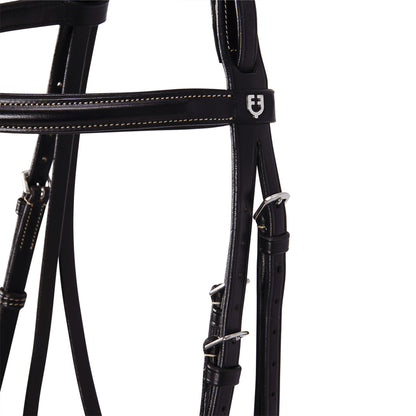Equestro Leather English bridle with embroideries