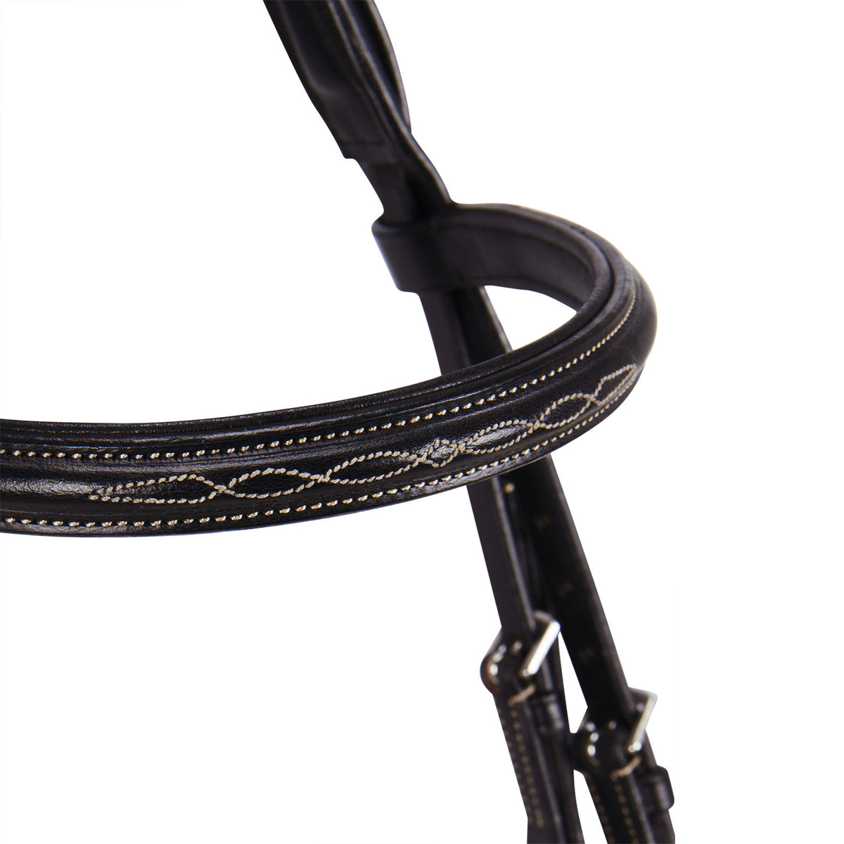 Equestro Leather English bridle with embroideries
