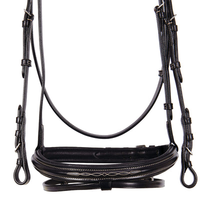 Equestro Leather English bridle with embroideries