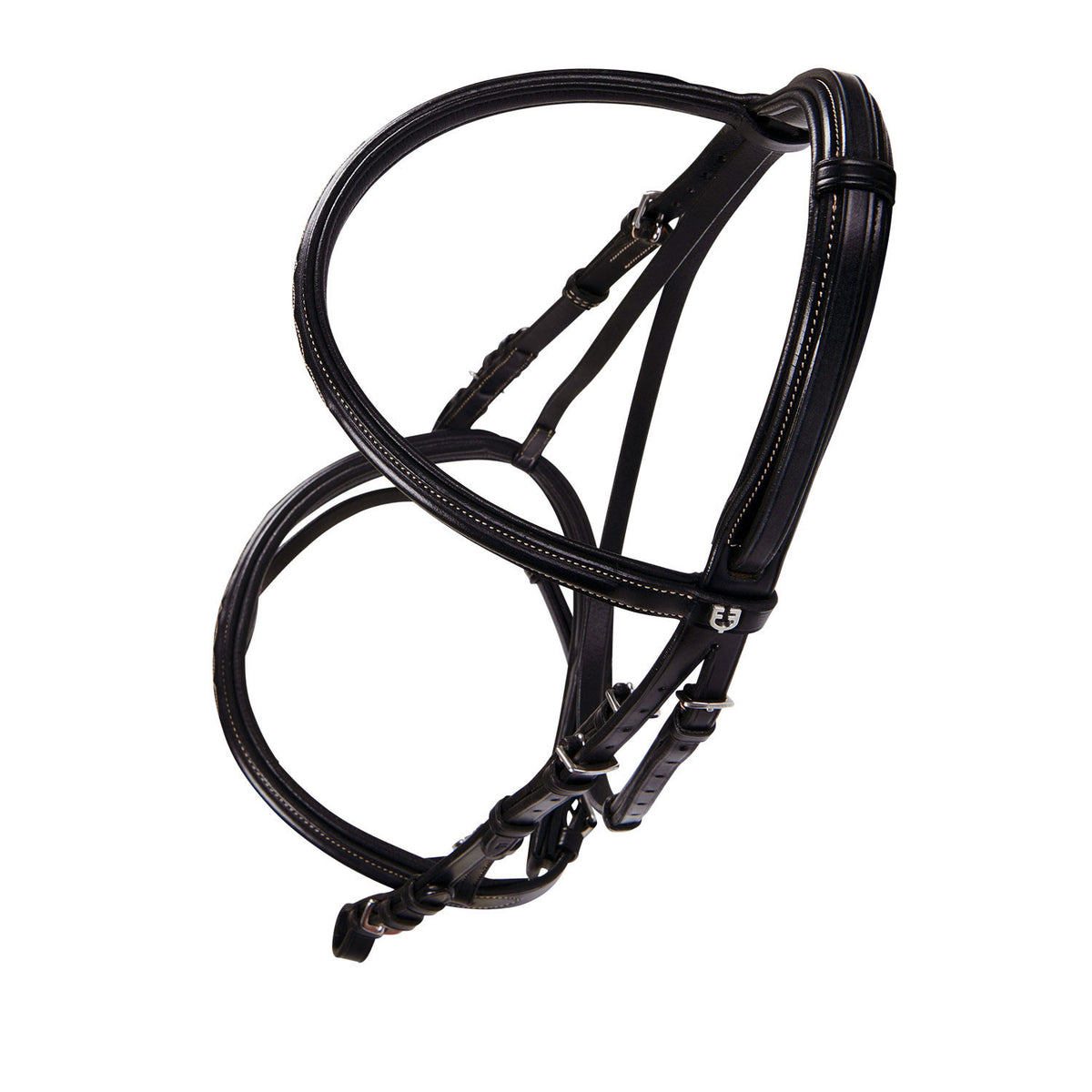 Equestro Leather English bridle with embroideries