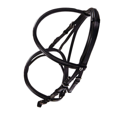 Equestro Leather English bridle with embroideries