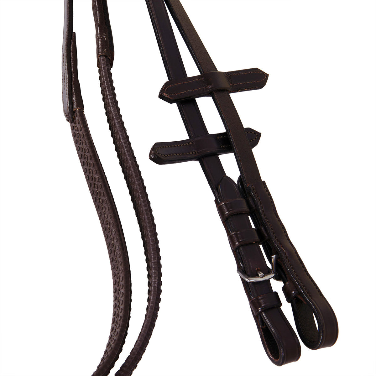 Equestro Leather English bridle with embroideries