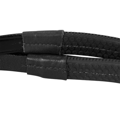 Equestro English leather bridle with rubber reins