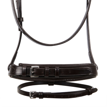 Equestro English leather bridle with rubber reins