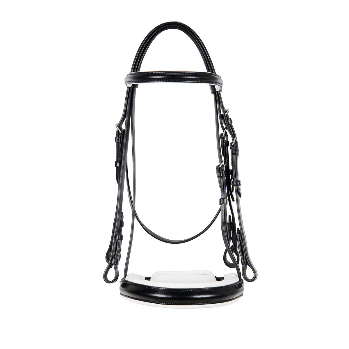 Equestro Dressage smooth leather bridle
