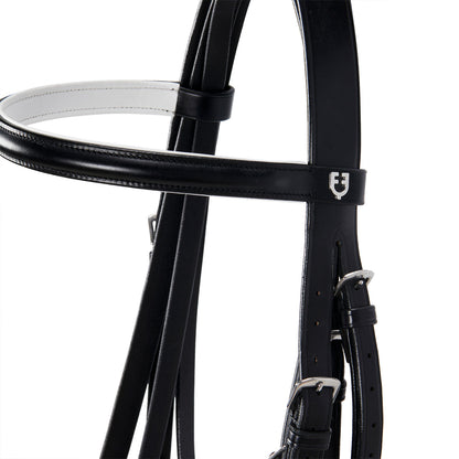 Equestro Dressage smooth leather bridle