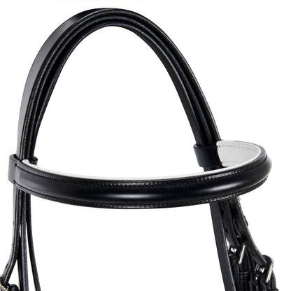 Equestro Dressage smooth leather bridle