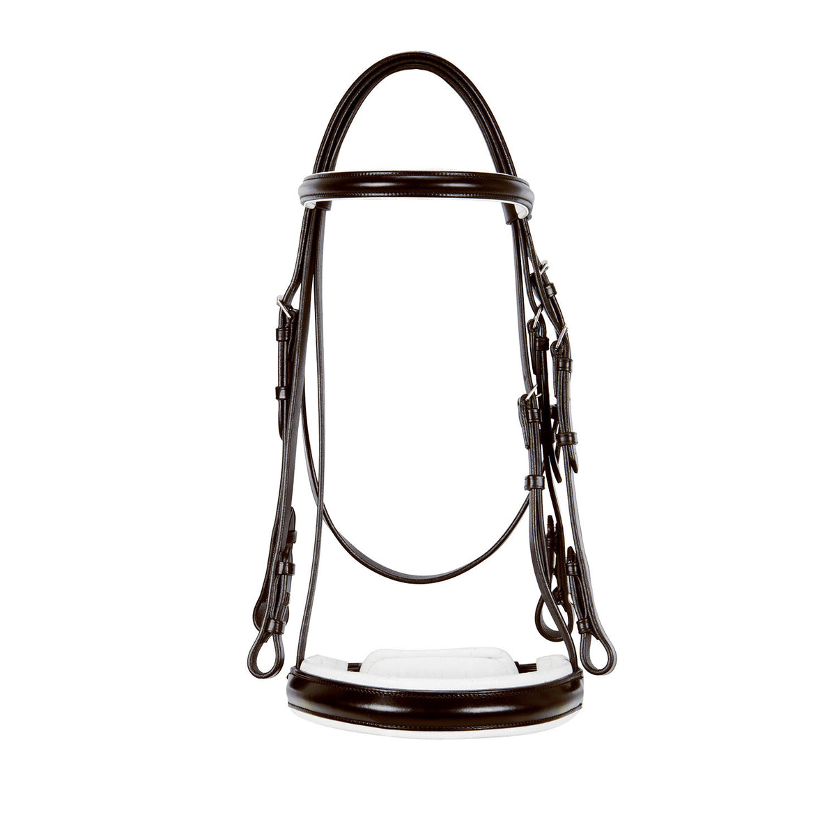 Equestro Dressage smooth leather bridle