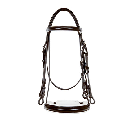 Equestro Dressage smooth leather bridle