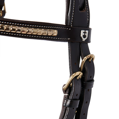 Equestro English headboard in clincher leather