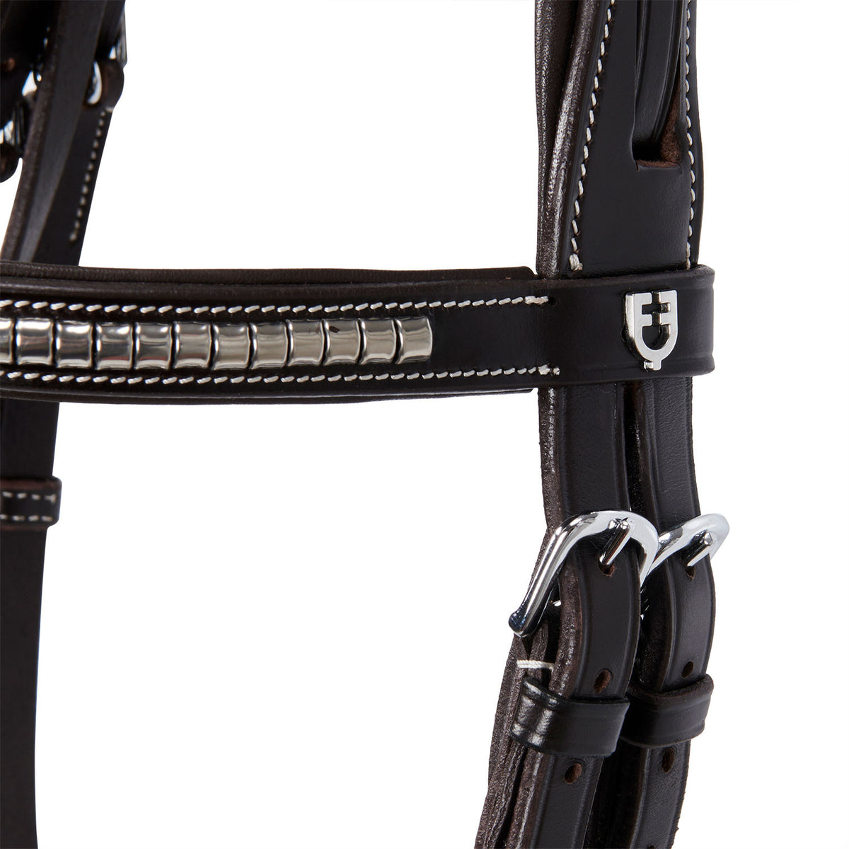 Equestro English headboard in NP clincher leather