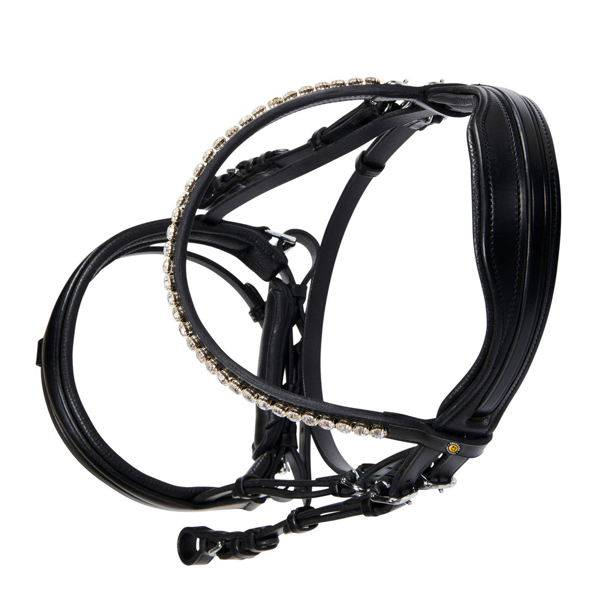 Equestro English leather bridle with glitter NEW