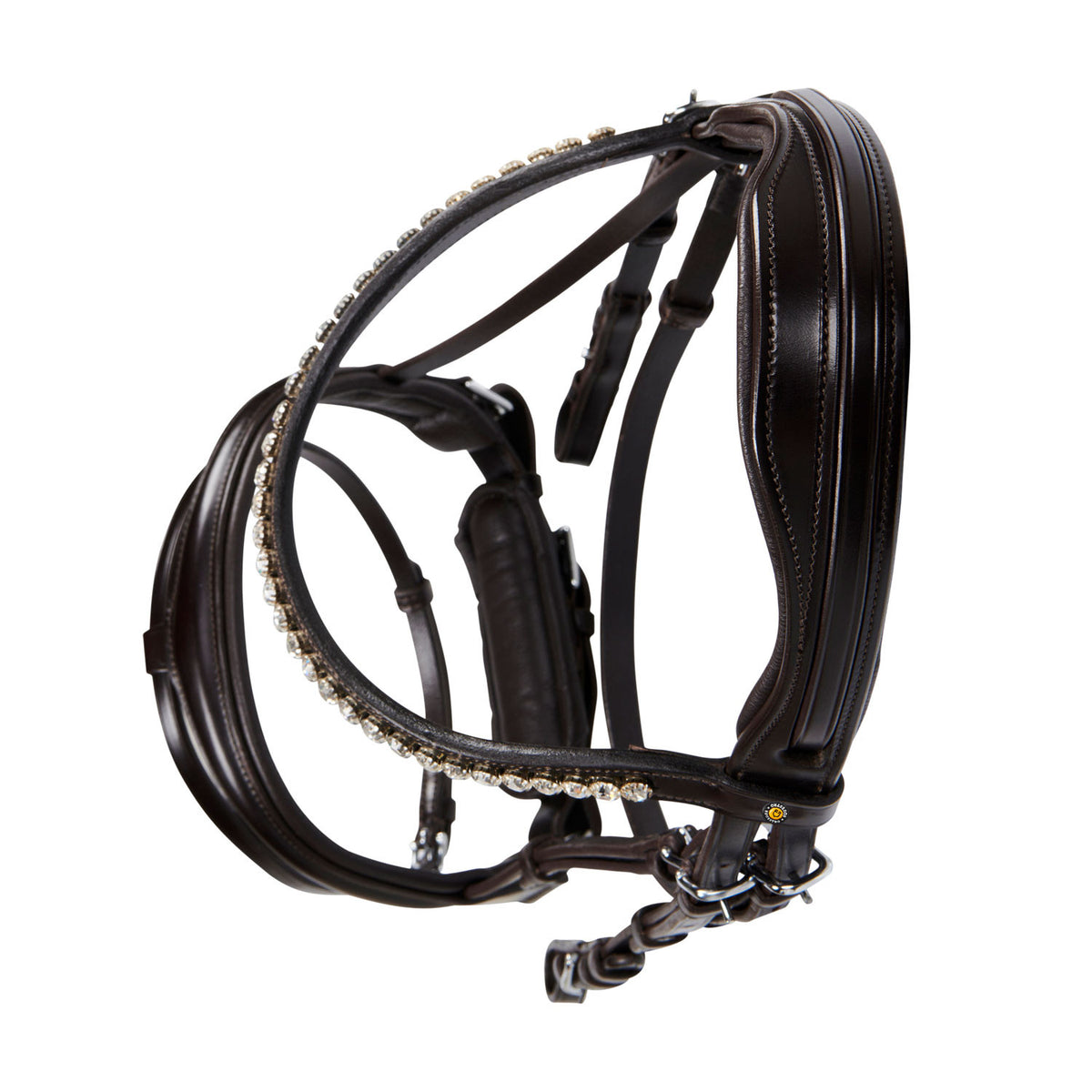 Equestro English leather bridle with glitter NEW