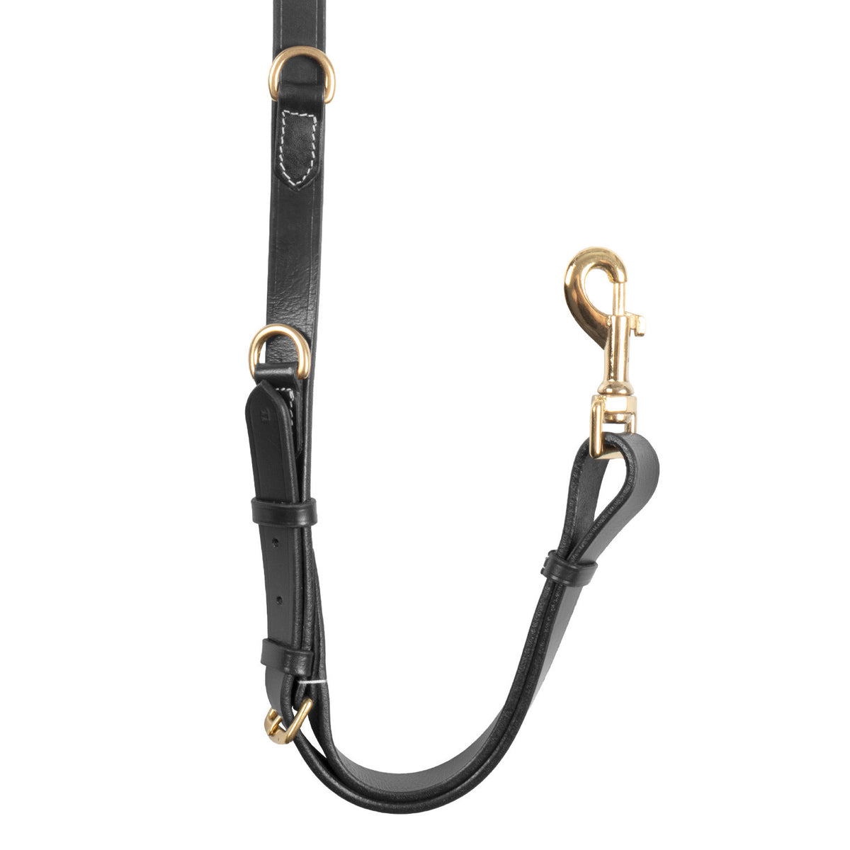 Equestro Tanned leather fork breastplate with steel buckles NEW
