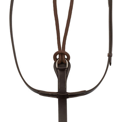 Equestro Reins with leather and rubber martingale