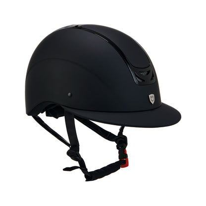 Equestro Ultra-light helmet with silk-effect shell
