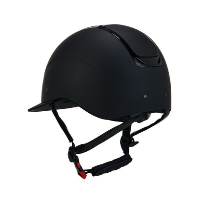 Equestro Ultra-light helmet with silk-effect shell