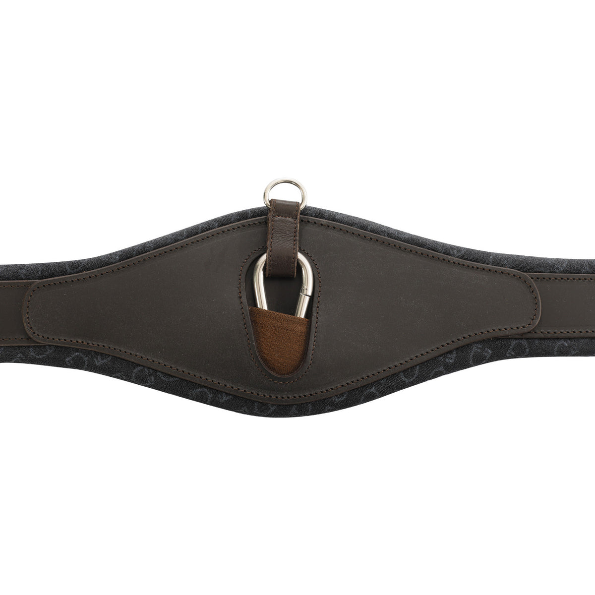 Equestro Jumping girth shaped leather