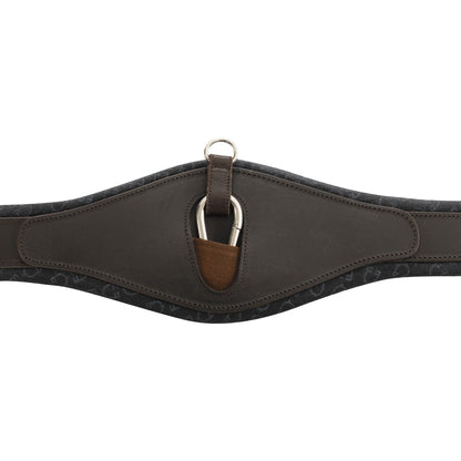 Equestro Jumping girth shaped leather