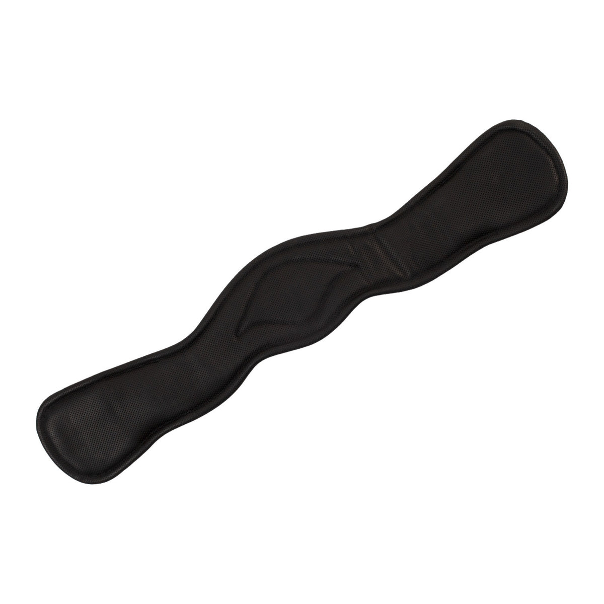 Equestro Shaped leather dressage girth with logo pin