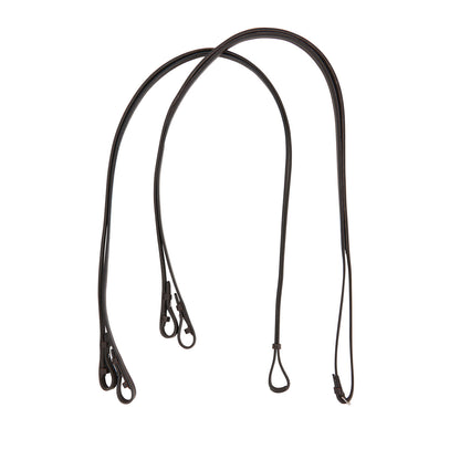 Equestro Dressage leather double reins
