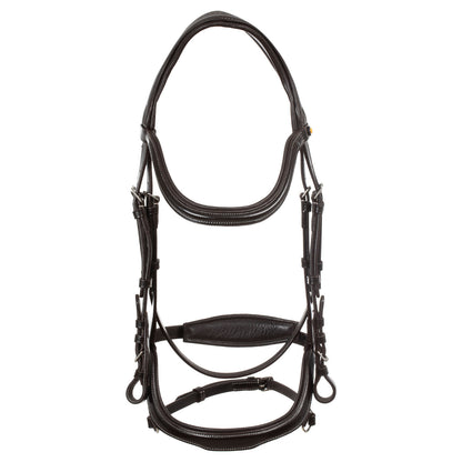 Equestro Anatomical bridle contrast stitching