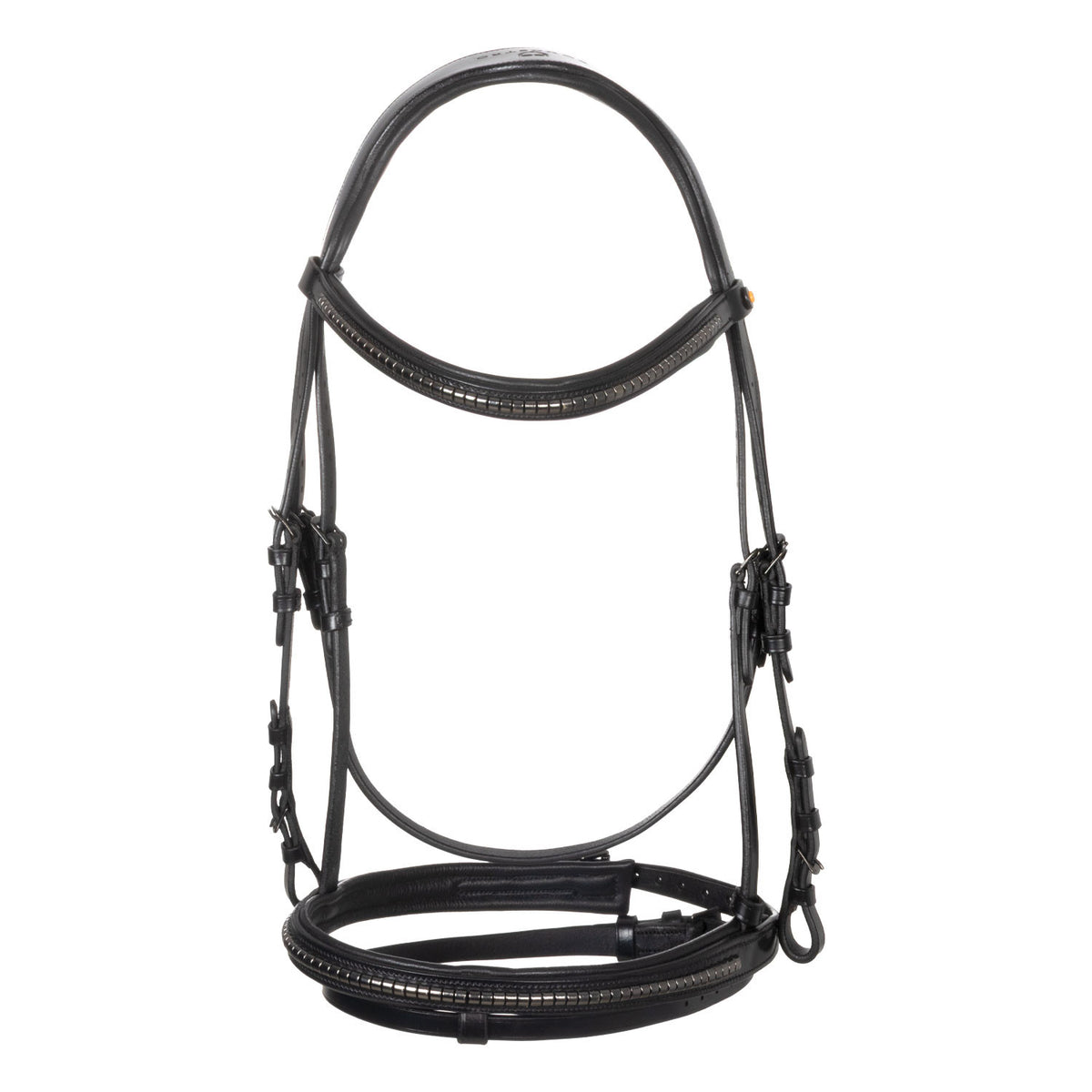 Equestro Leather bridle with black clincher