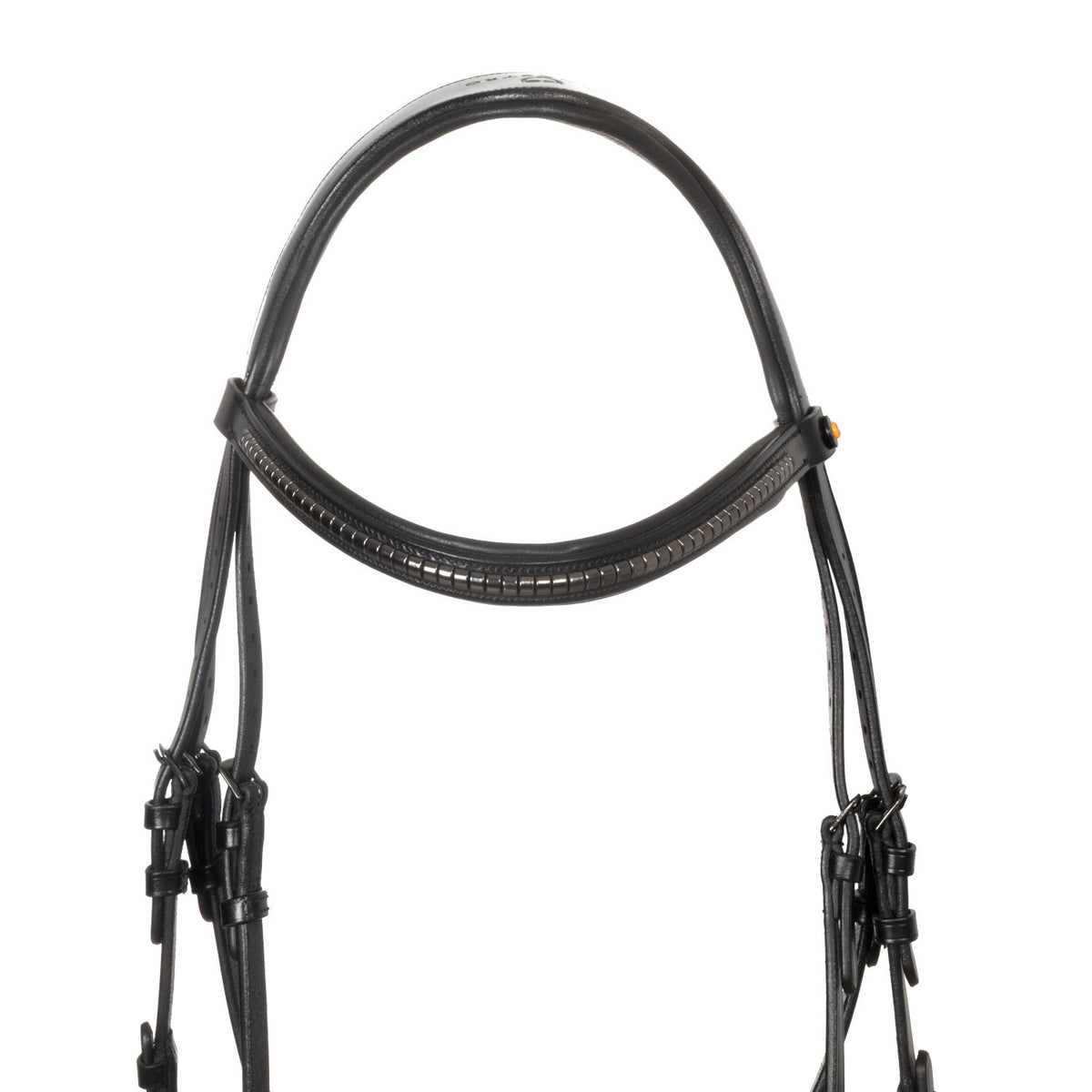 Equestro Leather bridle with black clincher