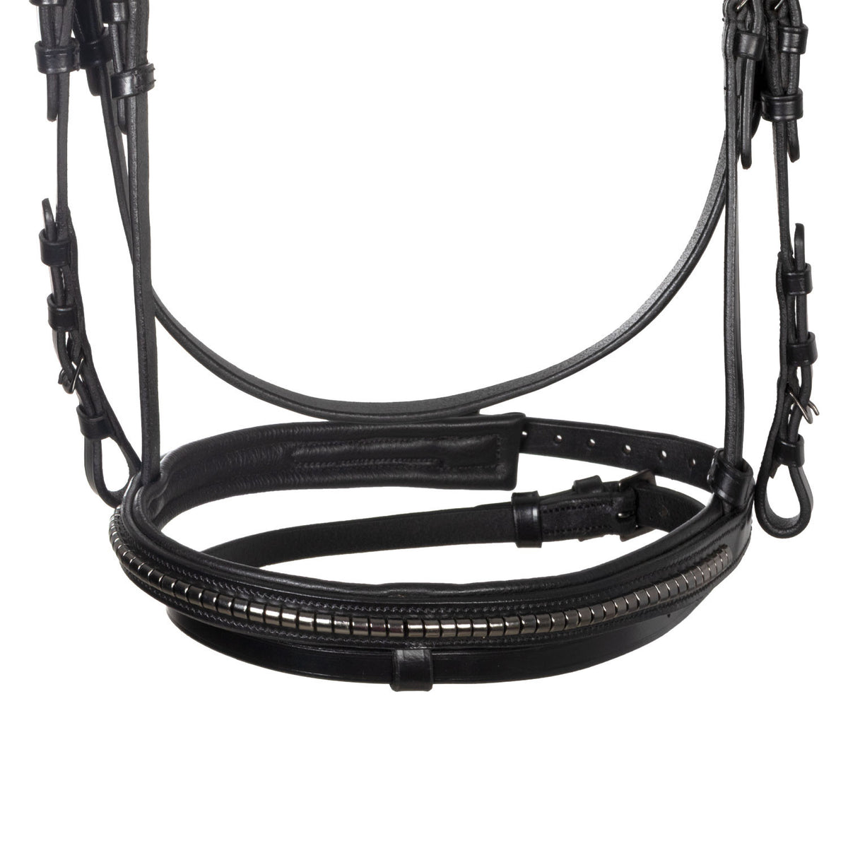 Equestro Leather bridle with black clincher