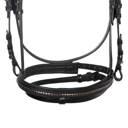 Equestro Leather bridle with black clincher