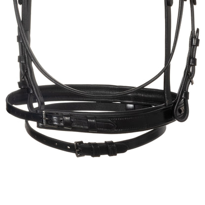 Equestro Leather bridle with black clincher