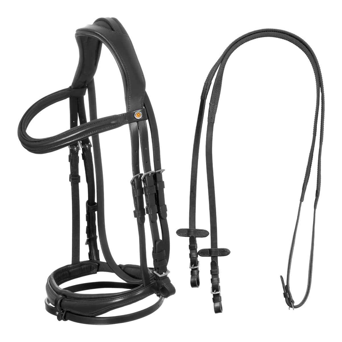 Equestro English bridle with anatomical noseband