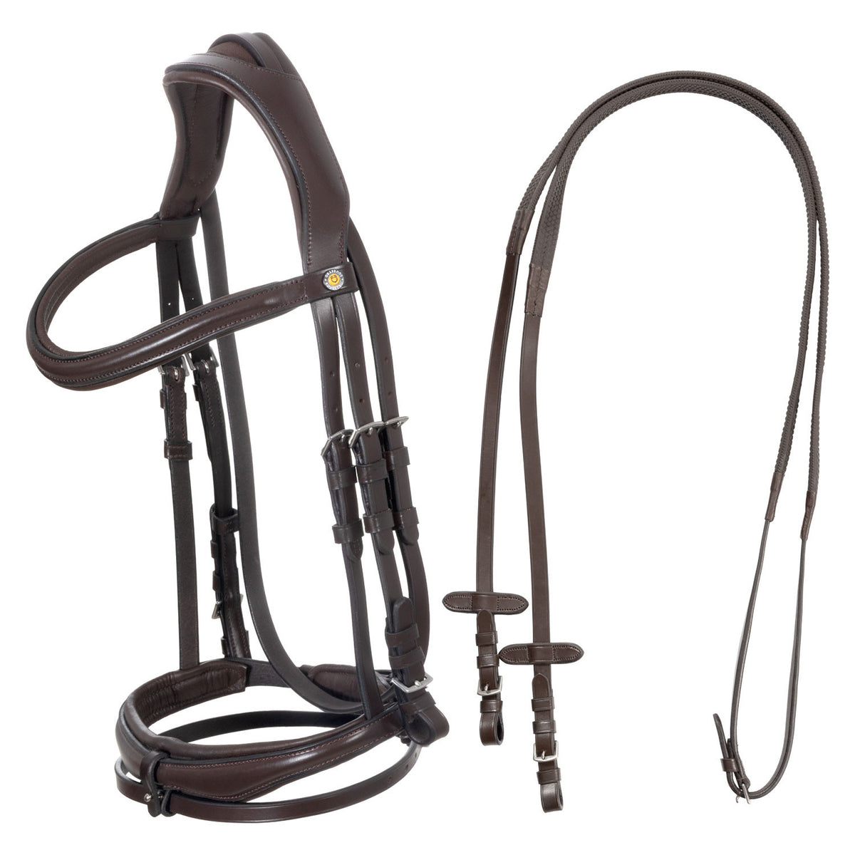 Equestro English bridle with anatomical noseband